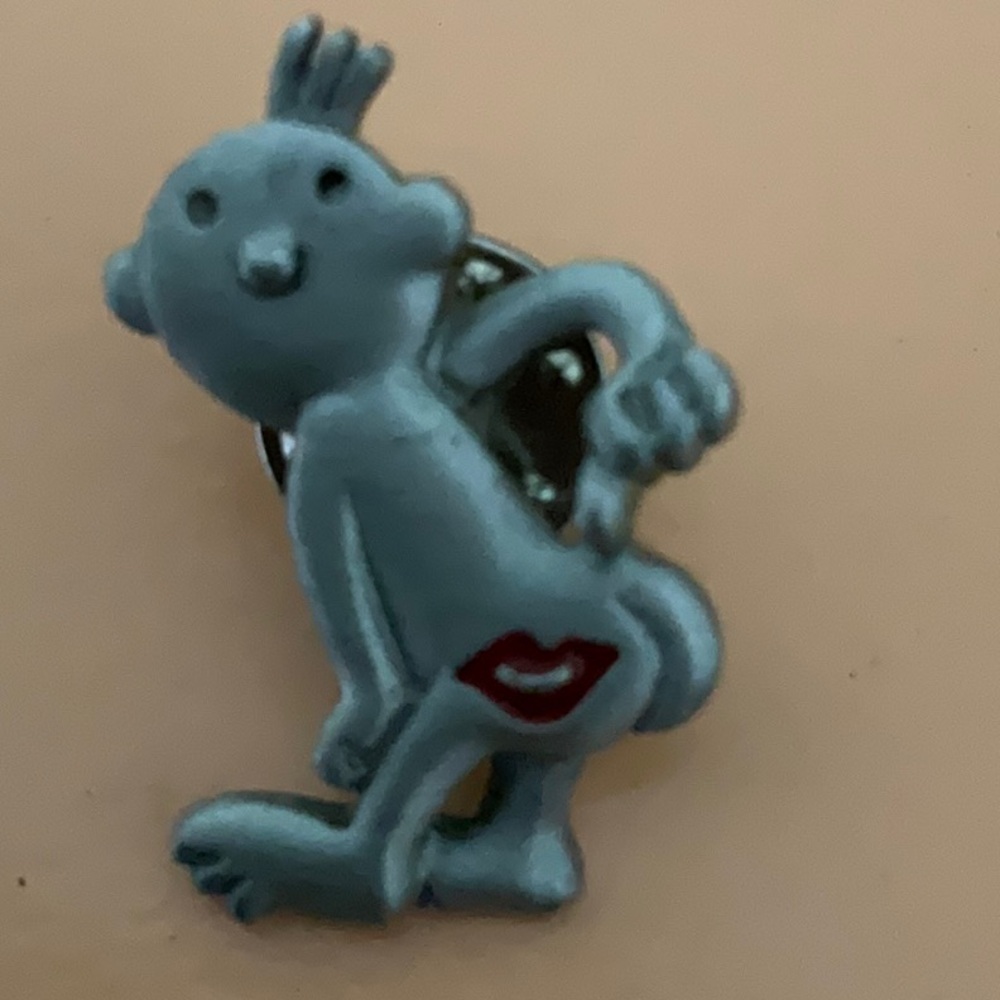 Vintage J Benton Pewter Lapel Pin-back